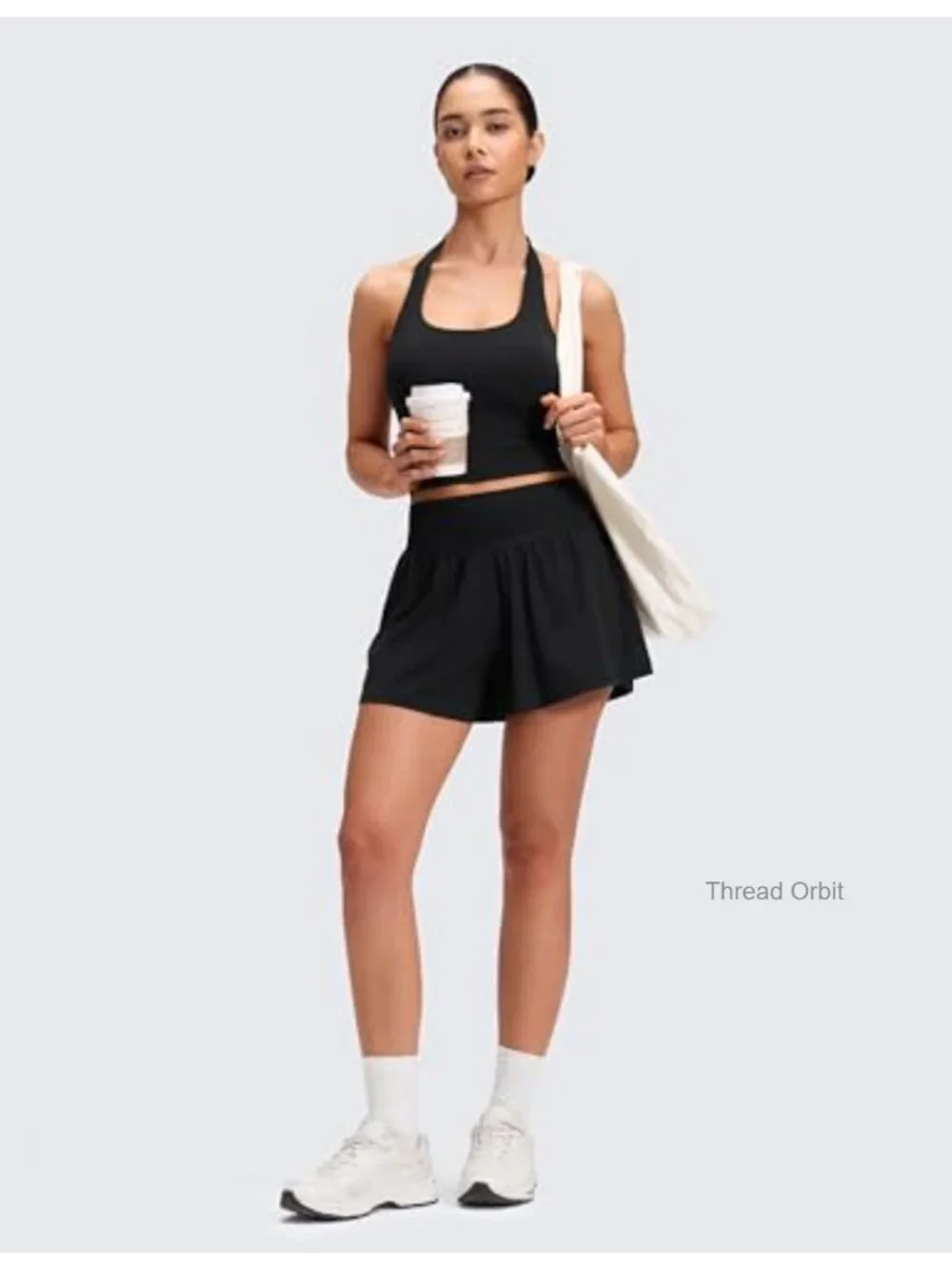 High Waisted 2 in 1 Flowy Shorts with Pockets Buttery Soft Stretchy